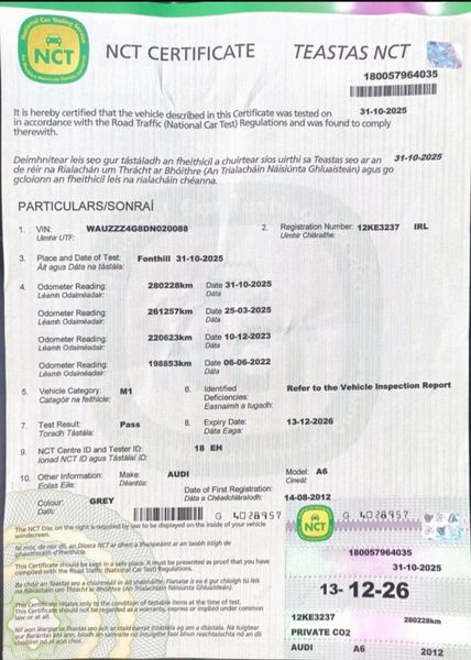 Audi A6 /AUTO/ NCT 12/26/ TIMING BELT JUST DONE 382536092