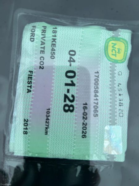 Ford Fiesta 2018 ( NCT 01/28) 382699522