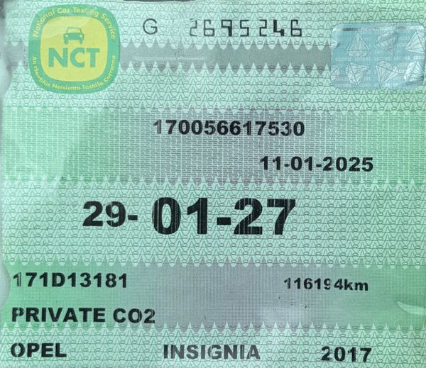 2017 Opel Insignia SC 1.6 CDTI NCT 01/27 382633622