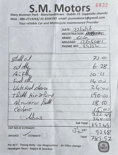 12 Volkswagen Golf 1.6 TDI Nct 02/27 Tax 08/26 382634496