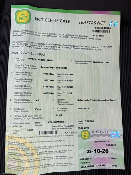 2008 Volkswagen Touran*FRESH NCT*Service* 383019674