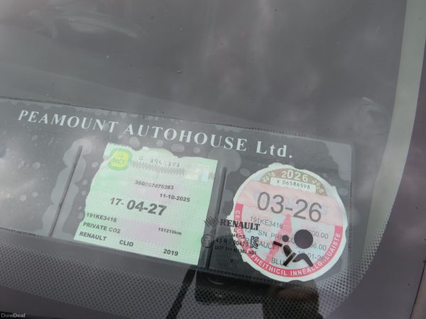 Renault Clio 2019 5DR 1LT PETROL NCTD 27 383496388