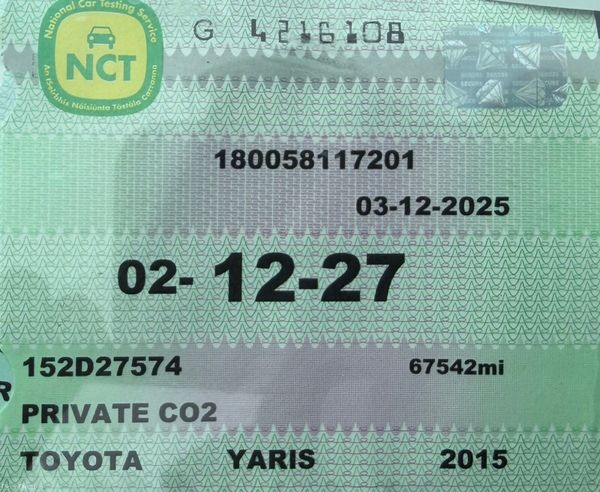 2015 Toyota Yaris 1.5 Hybrid Automatic Nct 12/27 383730668