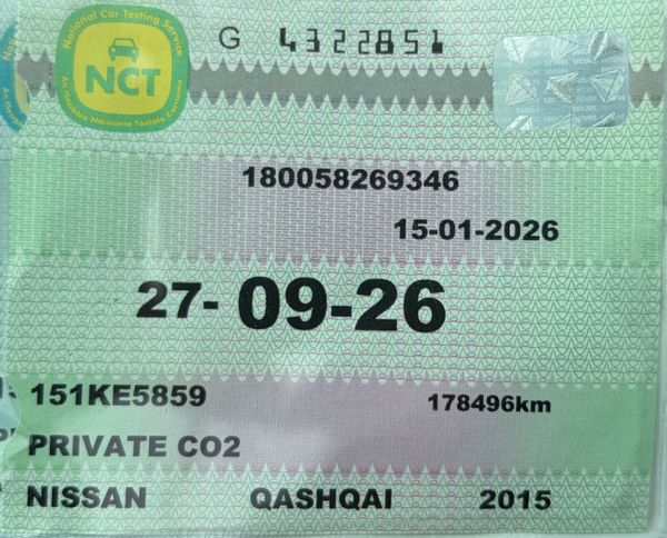 2015 Nissan Qashqai 1.2 DIG-T N-TEC Nct 09/26 383736880