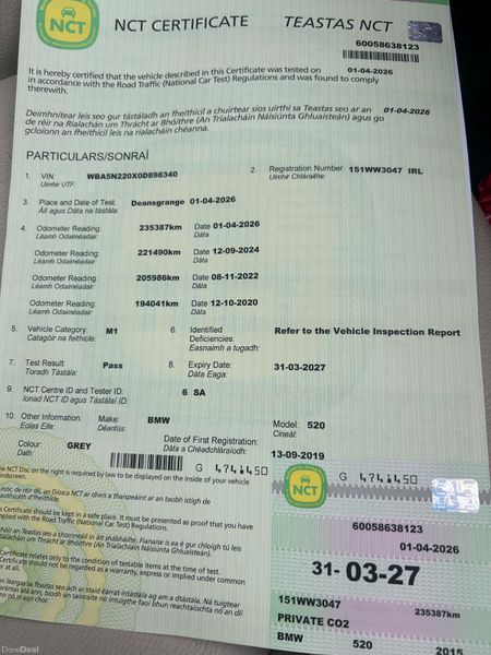 BMW 5-Series 2015 GT AUTOMATIC NCT 03/27 TAX 06/26 383898128