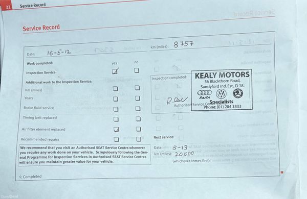2009 SEAT Ibiza 1.2 Costa Nct 10/26 384092946