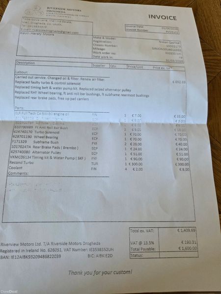 Nissan Qashqai+2, nct taxed, Read advert 384113326