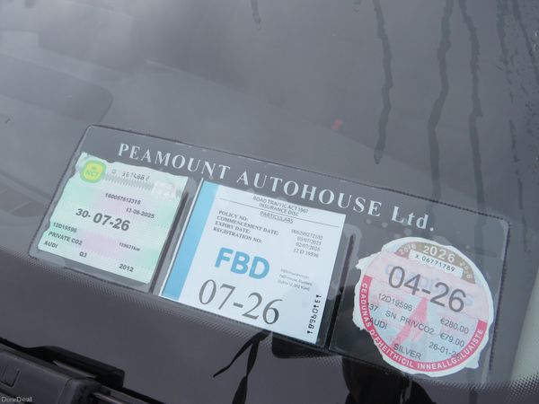 Audi Q3 2012 5DR 2LT DIESEL NCT 27 384556600