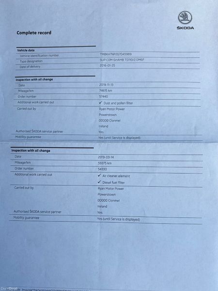 2016 Skoda Superb 2.0 TDI Ambition Nct 05/27 384968542