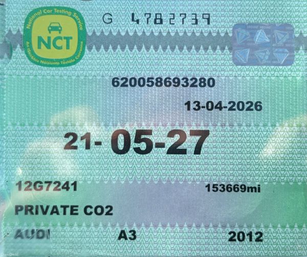 2012 Audi A3 1.6 TDI Sport Automatic Nct 05/27 385091976