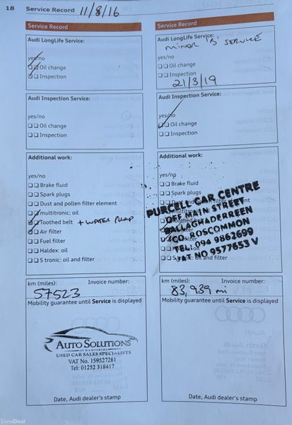 2012 Audi A3 1.6 TDI Sport Automatic Nct 05/27 385091986