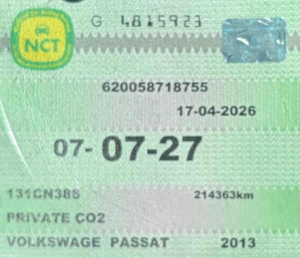 2013 VW Passat 1.6 TDI Comfortline Nct 07/27 385242878