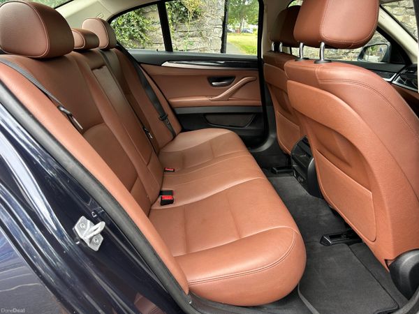 2014 BMW 5 SERIES DAKOTA BROWN LEATHER 385209996