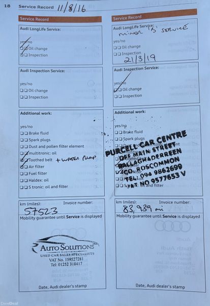 2012 Audi A3 1.6 TDI Sport Automatic Nct 05/27 385473844