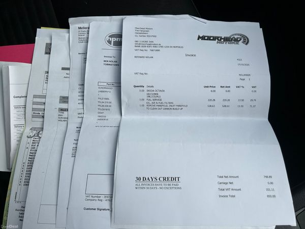 2016 SKODA OCTAIVA VRS SERVICE HISTORY 385533294