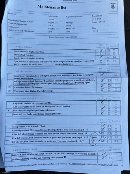 2016 Skoda Superb 2.0 TDI Ambition Nct 05/27 385659624