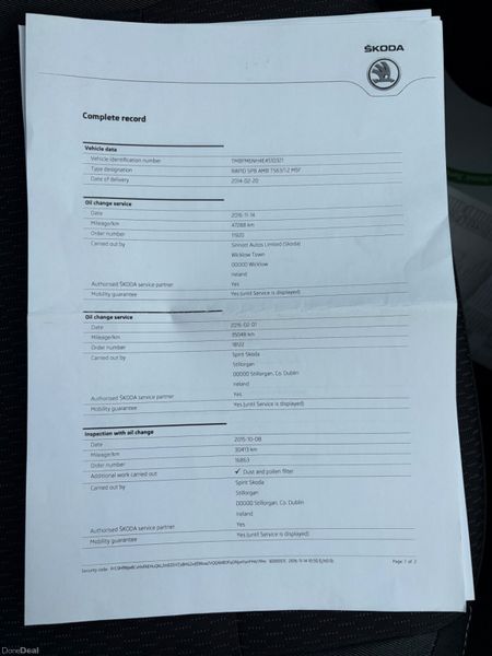 2014 Skoda Rapid 1.2 TSI Ambition Nct 02/27 385679794