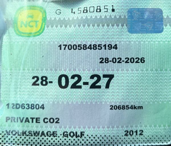 2012 VW Golf 1.4 TSI Automatic Nct 02/27 Tax 02/27 385748558