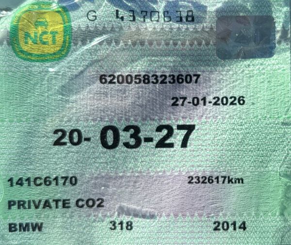 2014 BMW 3 Series 318D 2.0 Nct 03/27 Tax 05/26 386335438