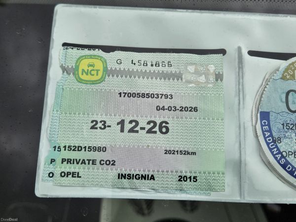 Opel Insignia 2015 2.0 Diesel Nct 12/26 386471778