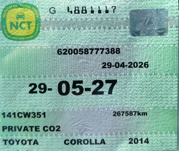 2014 Toyota Corolla 1.4 D-4D Diesel Nct 05/27 387304392