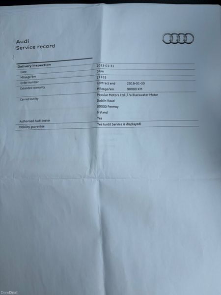2013 Audi A4 2.0 TDI SE Nct 05/27 Tax 05/26 387666842