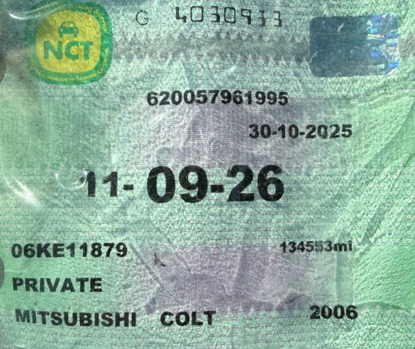 2006 Mitsubishi Colt 1.1 INFORM Nct 09/26 388530178