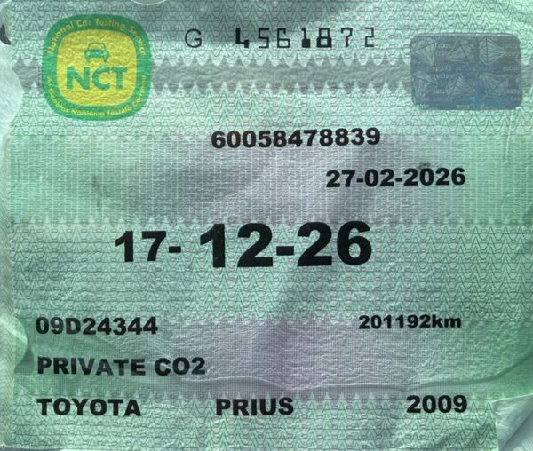 2009 Toyota Prius 1.5 VVT-I Hybrid Nct 12/26 389843976