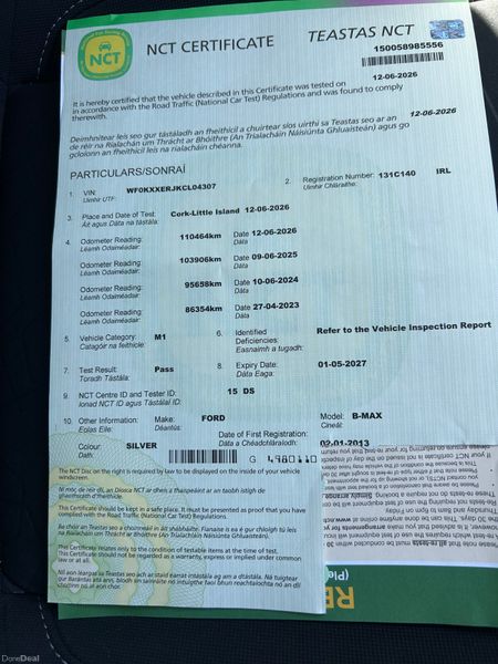 Ford B-Max 1.4 Petrol Low kms 2013 390041248