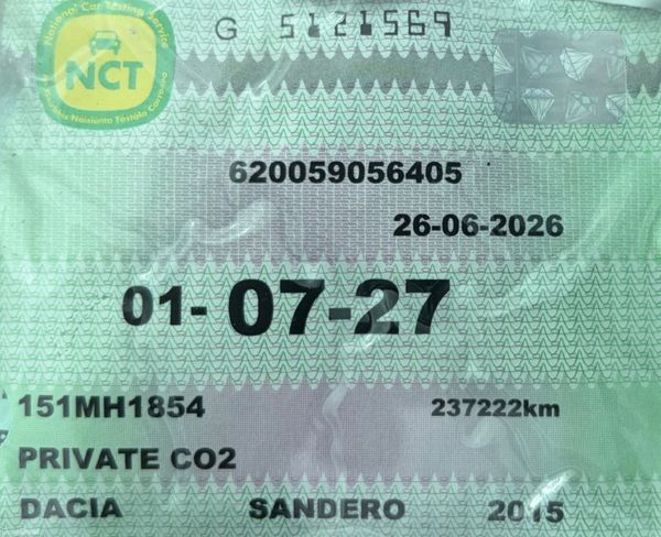 2015 Dacia Sandero Stepway 1.5DCI Nct 07/27 391727726