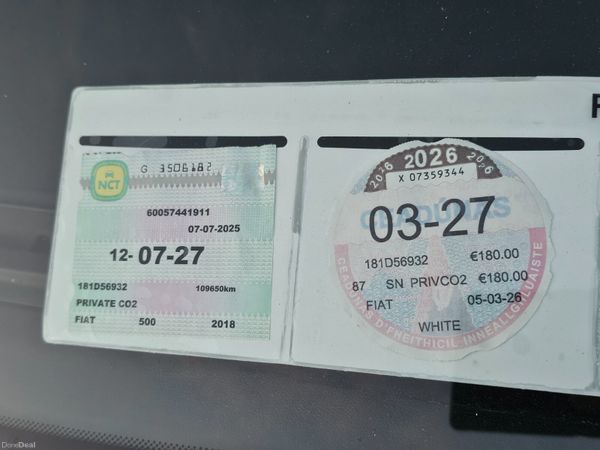 FIAT 500 1.2 AUTO // 07/27 NCT 392298112