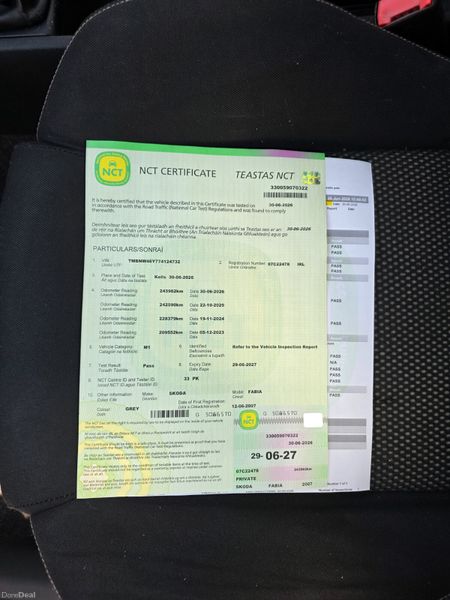 2007 Skoda Fabia 1.2 Petrol – Nct 06/2027 392697600
