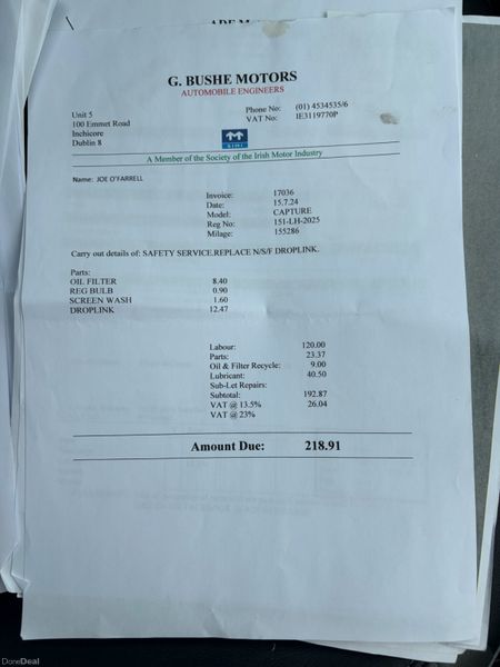 2015 Renault Captur 1.5 DCI Signature Nct 08/27 393672266