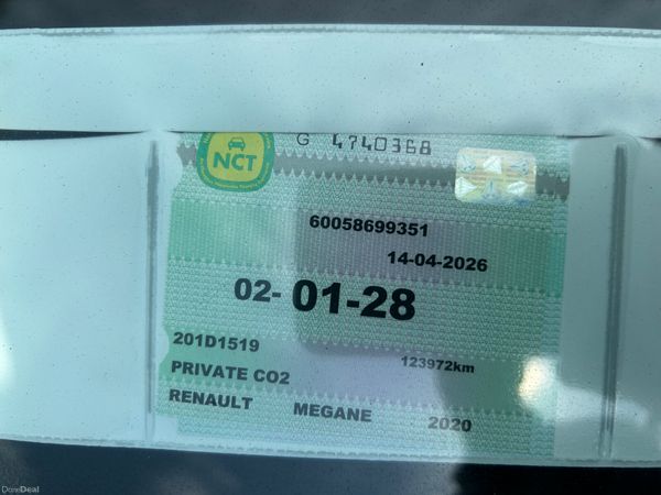 Renault Megane 2020 AUTOMATIC ( NCT 01/28) 394138048