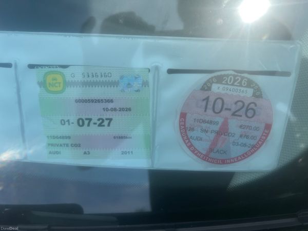 Audi A3 2012 NCT 07/27 READY  TO GO 396819502