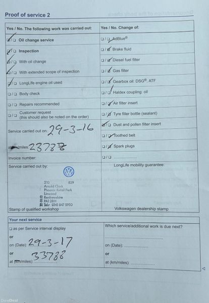 2014 VW Golf 1.6TDI BLUEMOTION Nct 09/27 Tax 10/26 398429840