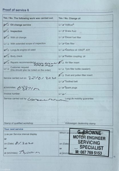 2014 VW Golf 1.6TDI BLUEMOTION Nct 09/27 Tax 10/26 398429834