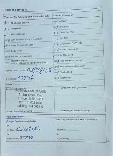 2014 VW Golf 1.6TDI BLUEMOTION Nct 09/27 Tax 10/26 398648046