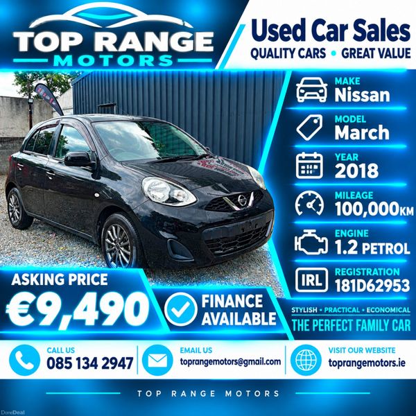 Nissan March 2018 Finance available 399871602