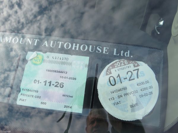 Fiat 500 2014 SKY BLUE NCT & TAX 27 399922692