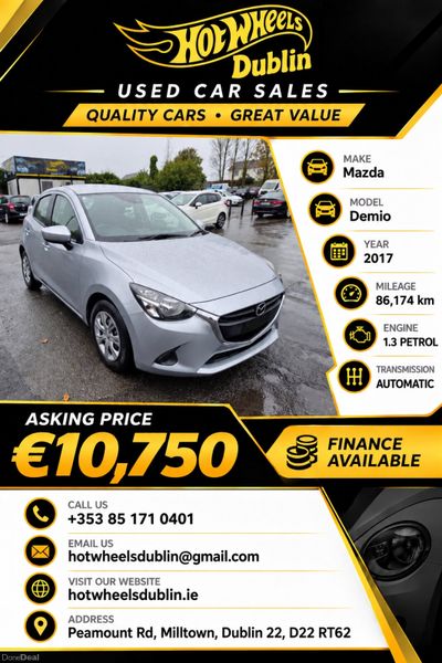 2017 Mazda Demio 1.3L Automatic Low Miles NCT 400444152