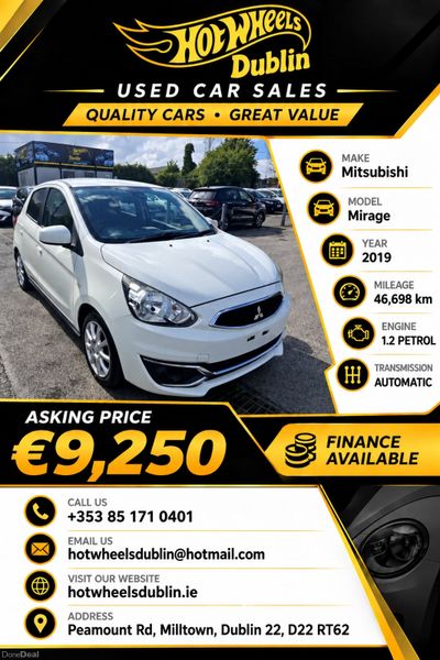 2018 Mitsubishi Mirage 1.2L Automatic Push Start 400422778