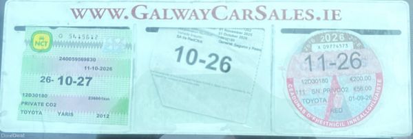 Toyota Yaris 2012 IMMACULATE 400753490