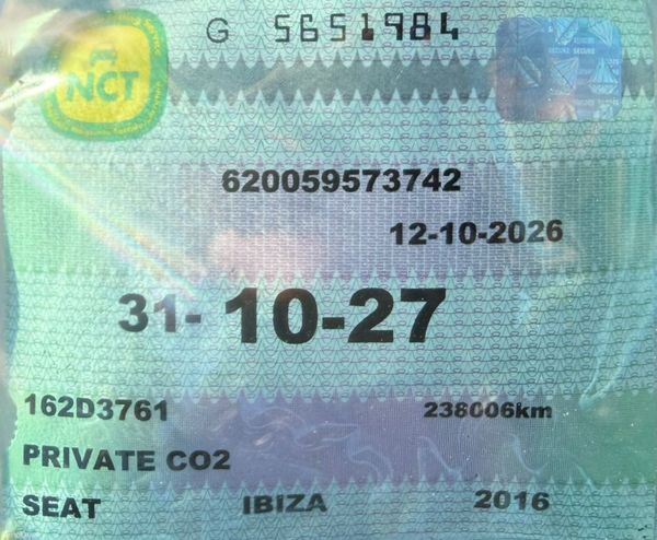 2016 SEAT Ibiza 1.0 MPI Nct 10/27 Tax 03/27 400860276