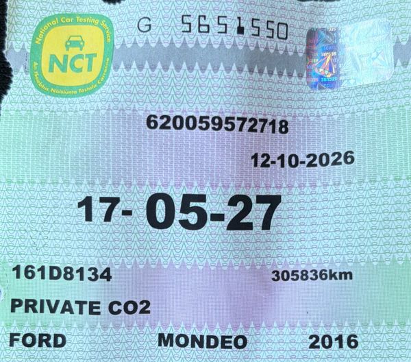 2016 Ford Mondeo 1.5D Zetec Nct 05/27 Tax 12/26 401338646