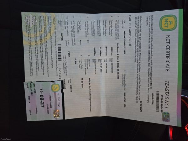 Ford Fiesta 2015 1.2 Petrol NCT Sep 2027 401810676
