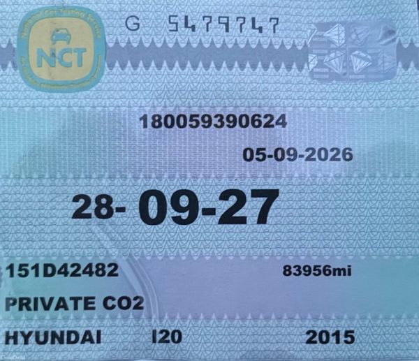 2015 Hyundai i20 1.2 Deluxe Nct 09/27 Tax 03/27 402009764