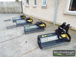 New C4 A100 Mini  Digger Mounted Flail Head - Image 2