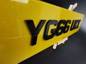Pair of 4D Black Number Plates - Image 3