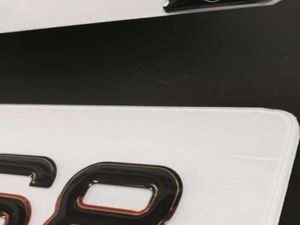 Pair of 3D Gel German Style Number Plates - Image 2